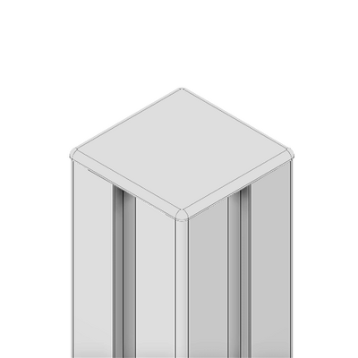 60-010-2 MODULAR SOLUTIONS POLYAMIDE PART END CAP 45MM X 45MM LIGHT GRAY
